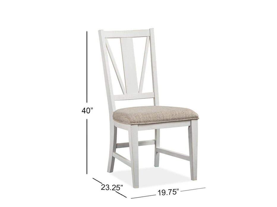 Heron Cove Dining Side Chair W/Upholstered Seat (2/Ctn)