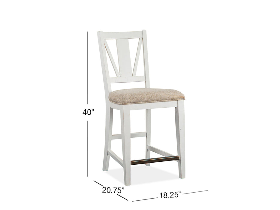 Heron Cove Counter Chair W/Upholstered Seat (2/Ctn)