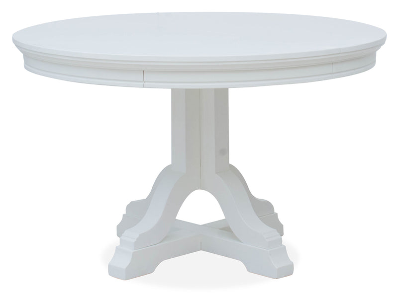 Charleston 48" Round Dining Table - White