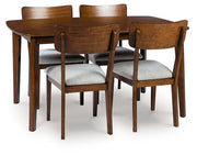 Tameride Dining Table and 4 Chairs (Set of 5) - Furniture City (CA)l