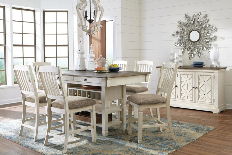 bolanburg-counter-height-dining-table-and-6-barstools-with-server-1