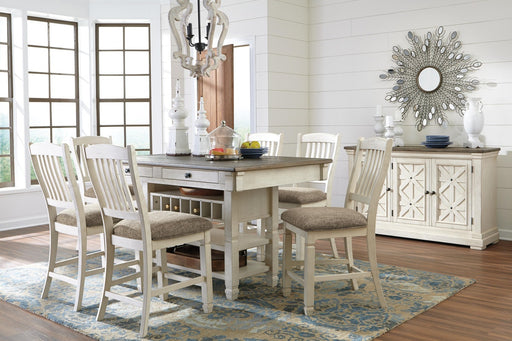 bolanburg-counter-height-dining-table-and-6-barstools-with-server-1