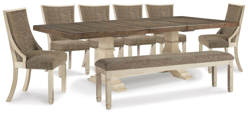 bolanburg-dining-table-6-chairs-and-bench-1