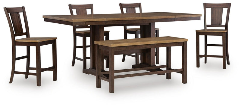 rylandeen-counter-height-extension-dining-table-4-barstools-and-bench-1