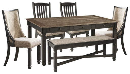 tyler-creek-dining-table-with-4-chairs-and-bench-1