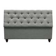 Park Ave Tufted Lift-Top Storage Trunk by Diamond Sofa - Grey Linen - Furniture City (CA)l