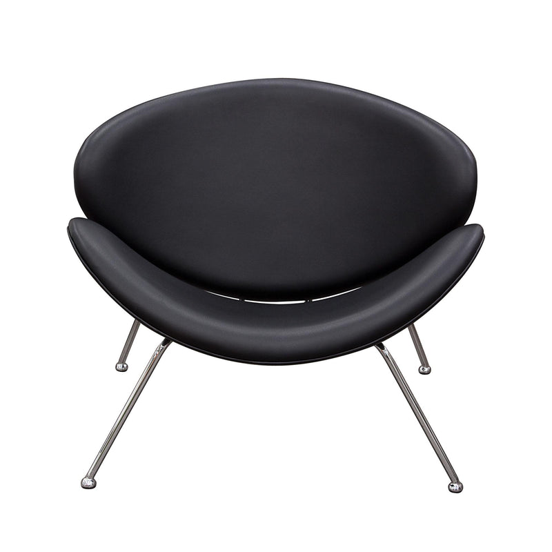 Set of (2) Roxy Black Accent Chair with Chrome Frame by Diamond Sofa - Furniture City (CA)l