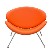 Set of (2) Roxy Orange Accent Chair with Chrome Frame by Diamond Sofa - Furniture City (CA)l