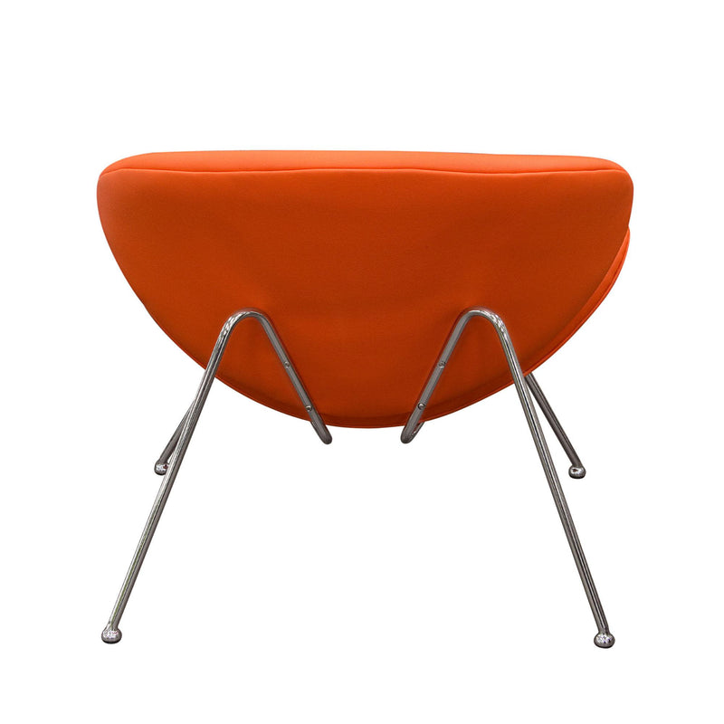 Set of (2) Roxy Orange Accent Chair with Chrome Frame by Diamond Sofa - Furniture City (CA)l