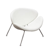 Set of (2) Roxy White Accent Chair with Chrome Frame by Diamond Sofa - Furniture City (CA)l