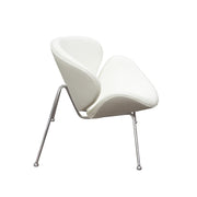 Set of (2) Roxy White Accent Chair with Chrome Frame by Diamond Sofa - Furniture City (CA)l