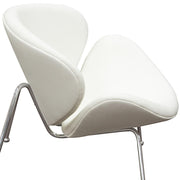 Set of (2) Roxy White Accent Chair with Chrome Frame by Diamond Sofa - Furniture City (CA)l