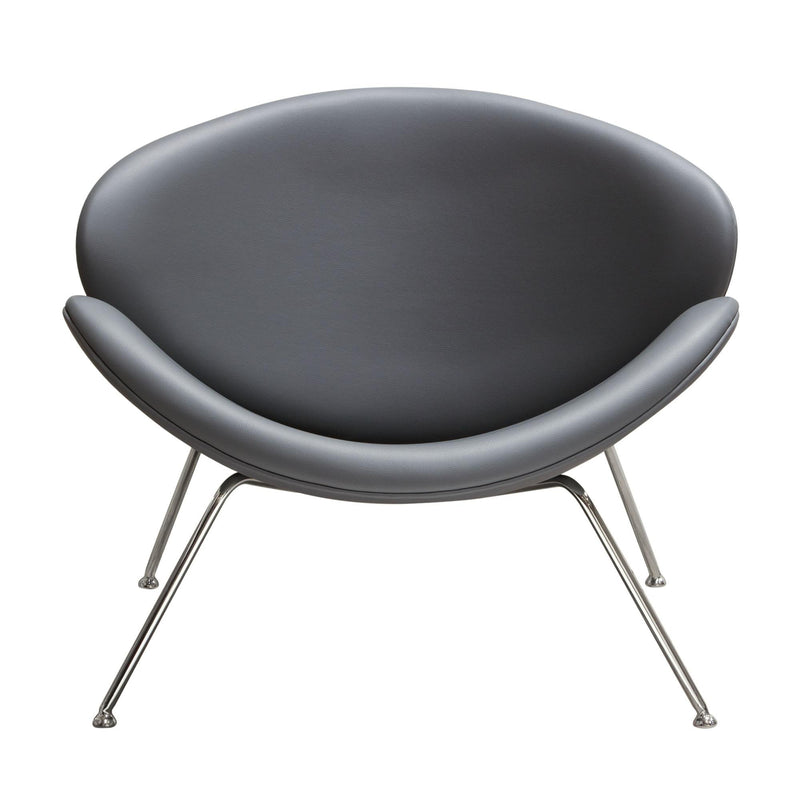 Set of (2) Roxy Accent Chair with Chrome Frame by Diamond Sofa - GREY - Furniture City (CA)l