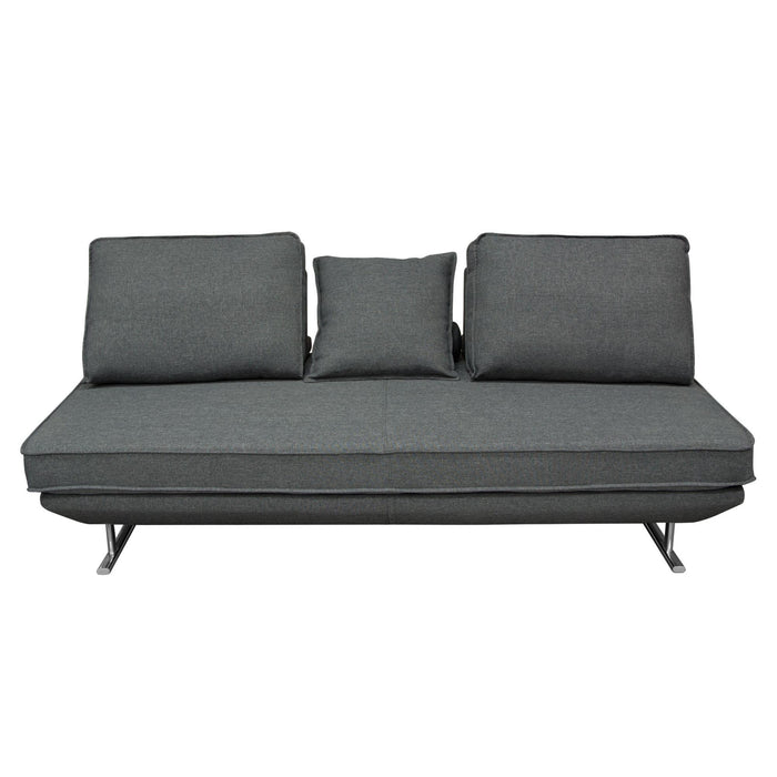 Dolce Lounge Seating Platform with Moveable Backrest Supports by Diamond Sofa - Grey Fabric
