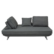 Dolce Lounge Seating Platform with Moveable Backrest Supports by Diamond Sofa - Grey Fabric - Furniture City (CA)l