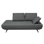 Dolce Lounge Seating Platform with Moveable Backrest Supports by Diamond Sofa - Grey Fabric - Furniture City (CA)l