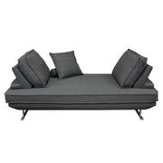 Dolce Lounge Seating Platform with Moveable Backrest Supports by Diamond Sofa - Grey Fabric - Furniture City (CA)l