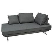 Dolce Lounge Seating Platform with Moveable Backrest Supports by Diamond Sofa - Grey Fabric - Furniture City (CA)l