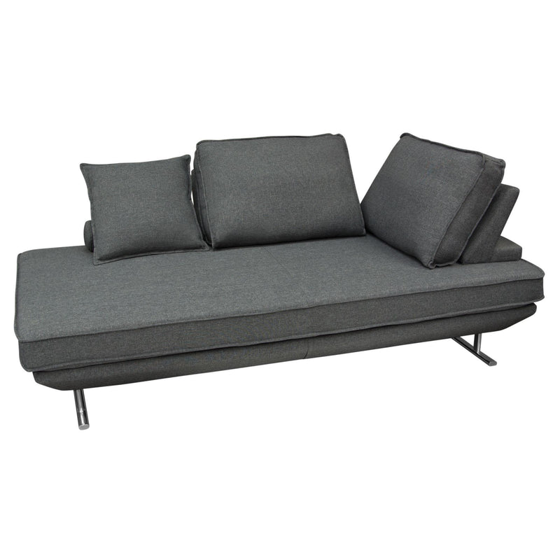 Dolce Lounge Seating Platform with Moveable Backrest Supports by Diamond Sofa - Grey Fabric - Furniture City (CA)l