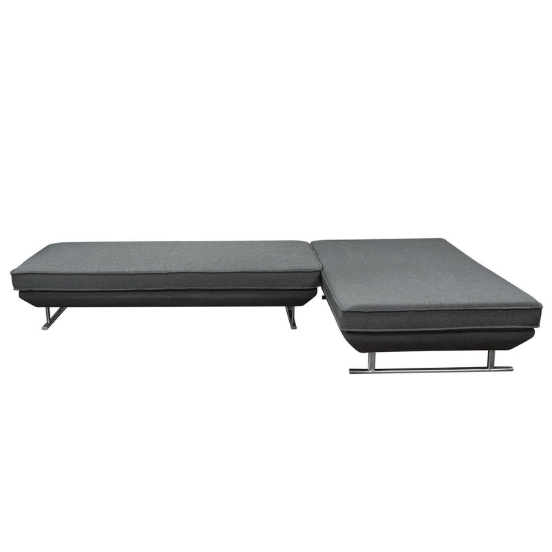 Dolce 2PC Lounge Seating Platforms with Moveable Backrest Supports by Diamond Sofa - Grey Fabric - Furniture City (CA)l