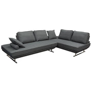 Dolce 2PC Lounge Seating Platforms with Moveable Backrest Supports by Diamond Sofa - Grey Fabric - Furniture City (CA)l