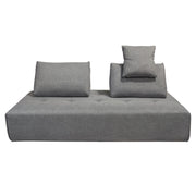 Cloud Lounge Seating Platform with Moveable Backrest Supports in Space Grey Fabric by Diamond Sofa - Furniture City (CA)l