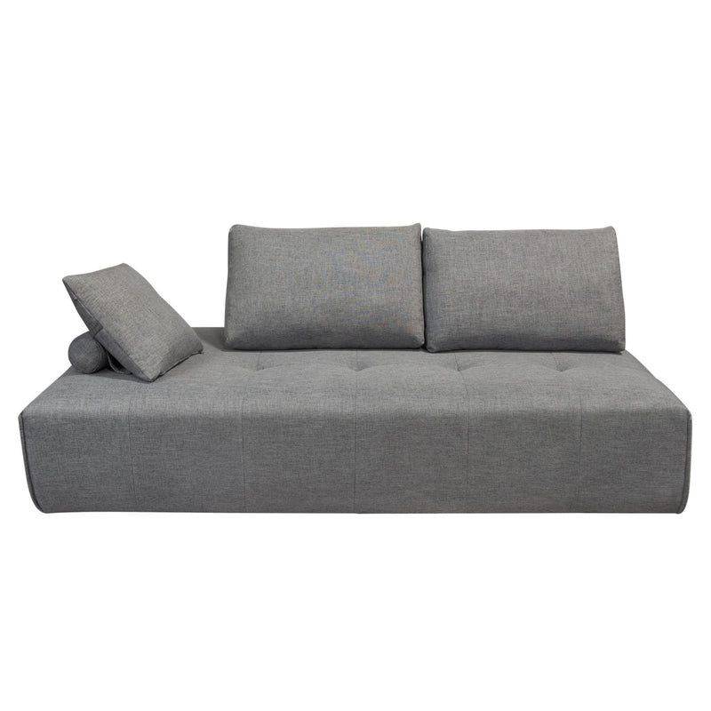 Cloud Lounge Seating Platform with Moveable Backrest Supports in Space Grey Fabric by Diamond Sofa - Furniture City (CA)l