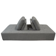 Cloud Lounge Seating Platform with Moveable Backrest Supports in Space Grey Fabric by Diamond Sofa - Furniture City (CA)l