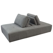 Cloud Lounge Seating Platform with Moveable Backrest Supports in Space Grey Fabric by Diamond Sofa - Furniture City (CA)l