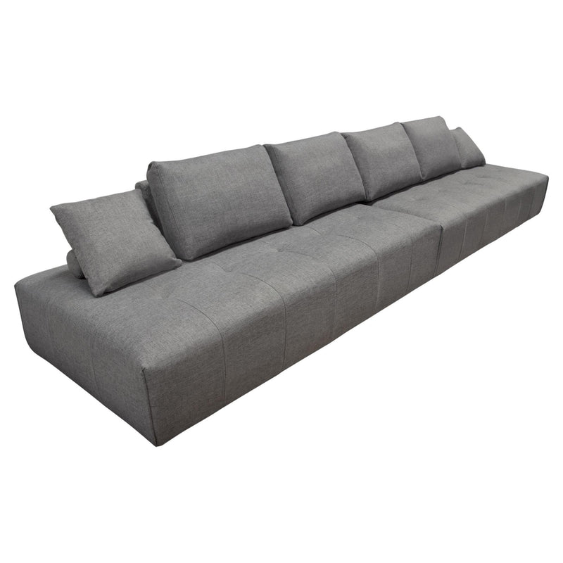 Cloud 2PC Lounge Seating Platforms with Moveable Backrest Supports in Space Grey Fabric by Diamond Sofa - Furniture City (CA)l
