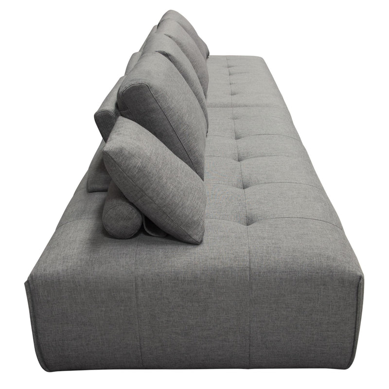 Cloud 2PC Lounge Seating Platforms with Moveable Backrest Supports in Space Grey Fabric by Diamond Sofa - Furniture City (CA)l