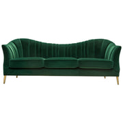 Ava Sofa in Emerald Green Velvet w/ Gold Leg by Diamond Sofa - Furniture City (CA)l