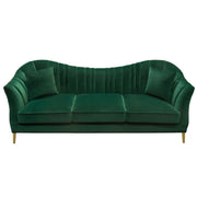 Ava Sofa in Emerald Green Velvet w/ Gold Leg by Diamond Sofa - Furniture City (CA)l