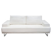 Russo Sofa w/ Adjustable Seat Backs in White Air Leather by Diamond Sofa - Furniture City (CA)l