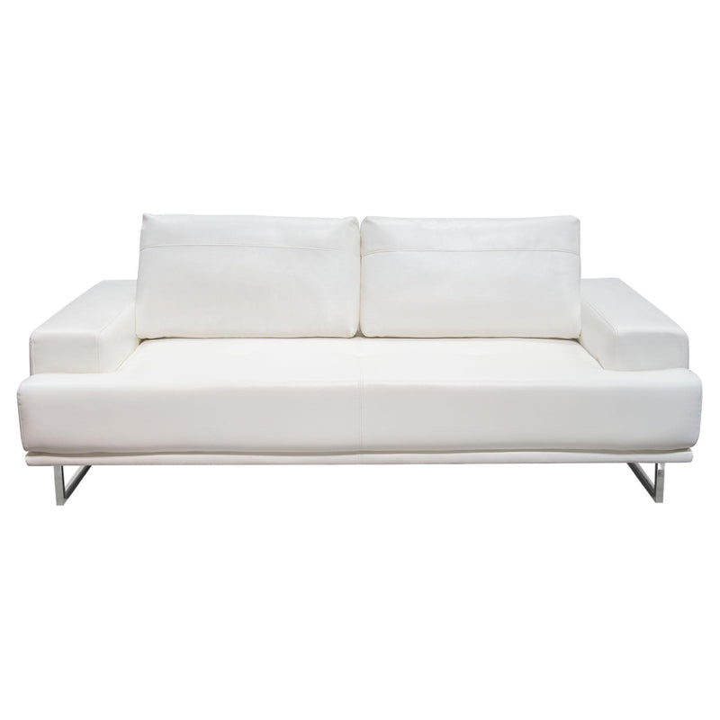 Russo Sofa w/ Adjustable Seat Backs in White Air Leather by Diamond Sofa - Furniture City (CA)l