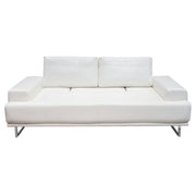 Russo Sofa w/ Adjustable Seat Backs in White Air Leather by Diamond Sofa - Furniture City (CA)l
