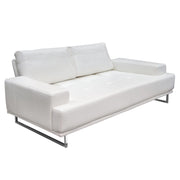 Russo Sofa w/ Adjustable Seat Backs in White Air Leather by Diamond Sofa - Furniture City (CA)l