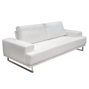 Russo Sofa w/ Adjustable Seat Backs in White Air Leather by Diamond Sofa - Furniture City (CA)l