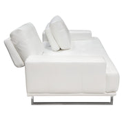 Russo Sofa w/ Adjustable Seat Backs in White Air Leather by Diamond Sofa - Furniture City (CA)l