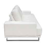Russo Sofa w/ Adjustable Seat Backs in White Air Leather by Diamond Sofa - Furniture City (CA)l