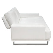 Russo Sofa w/ Adjustable Seat Backs in White Air Leather by Diamond Sofa - Furniture City (CA)l