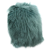 18" Square Accent Pillow by Diamond Sofa in Teal Dual-Sided Faux Fur - Furniture City (CA)l