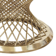 Solstice 35" Round Cocktail Table with Genuine Marble Top and Polished Gold Spiral Spoked Base by Diamond Sofa - Furniture City (CA)l
