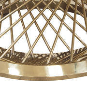 Solstice 35" Round Cocktail Table with Genuine Marble Top and Polished Gold Spiral Spoked Base by Diamond Sofa - Furniture City (CA)l