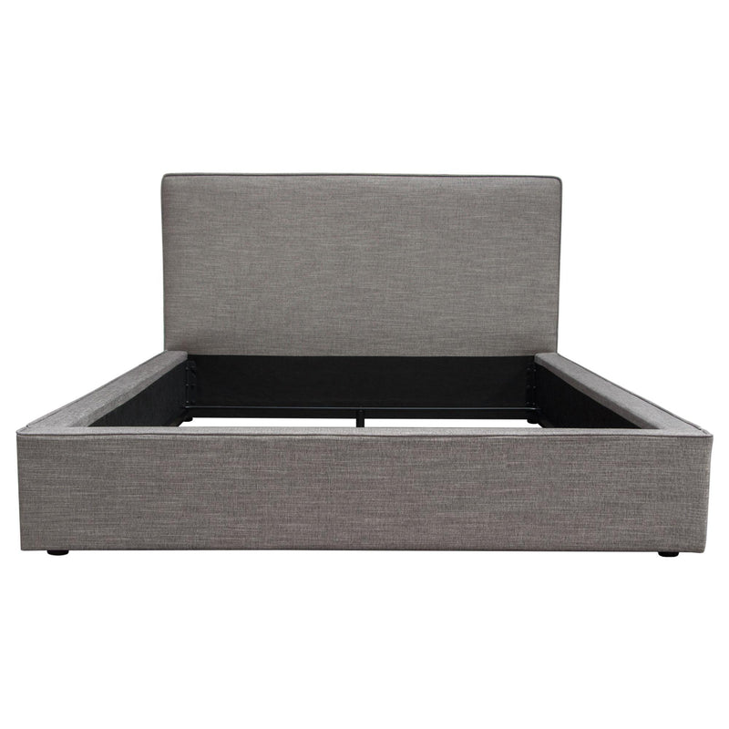 Cloud 43" Low Profile Eastern King Bed in Grey Fabric by Diamond Sofa - Furniture City (CA)l