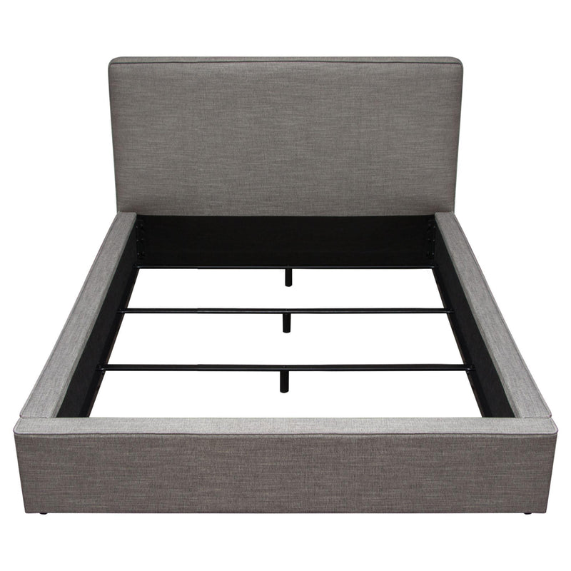 Cloud 43" Low Profile Queen Bed in Grey Fabric by Diamond Sofa - Furniture City (CA)l