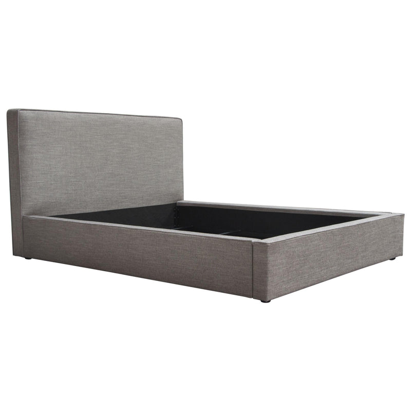 Cloud 43" Low Profile Queen Bed in Grey Fabric by Diamond Sofa - Furniture City (CA)l