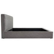 Cloud 43" Low Profile Queen Bed in Grey Fabric by Diamond Sofa - Furniture City (CA)l