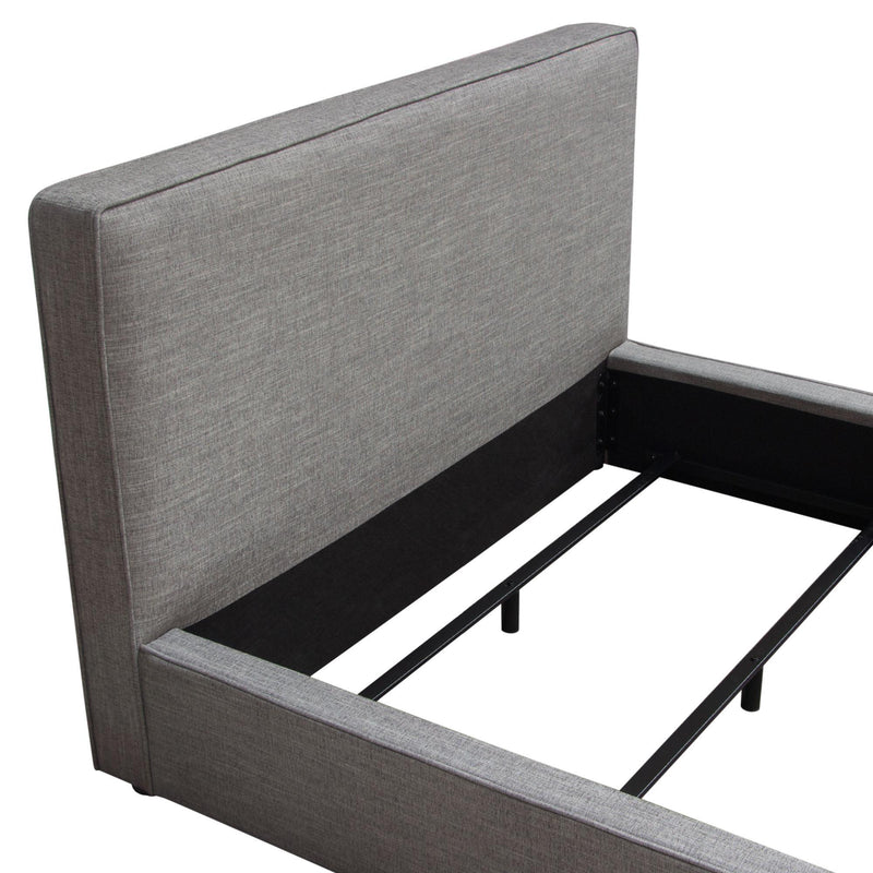Cloud 43" Low Profile Queen Bed in Grey Fabric by Diamond Sofa - Furniture City (CA)l