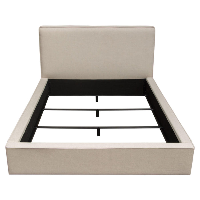 Cloud 43" Low Profile Queen Bed in Sand Fabric by Diamond Sofa - Furniture City (CA)l